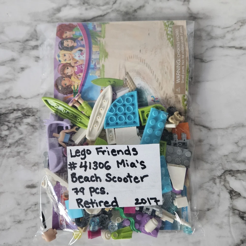 Lego Friends Mia's Beach Scooter 2017 Retired Set #41306